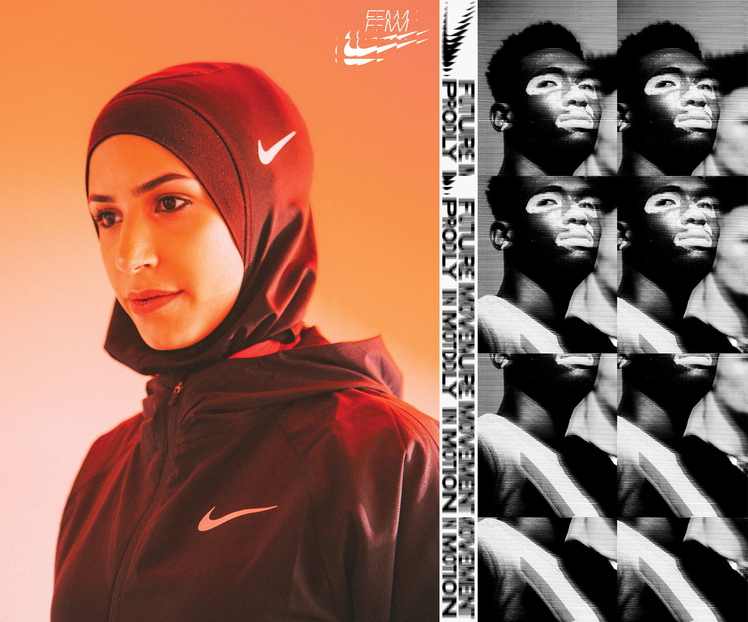 Nike Future Movement Campaign identity design.