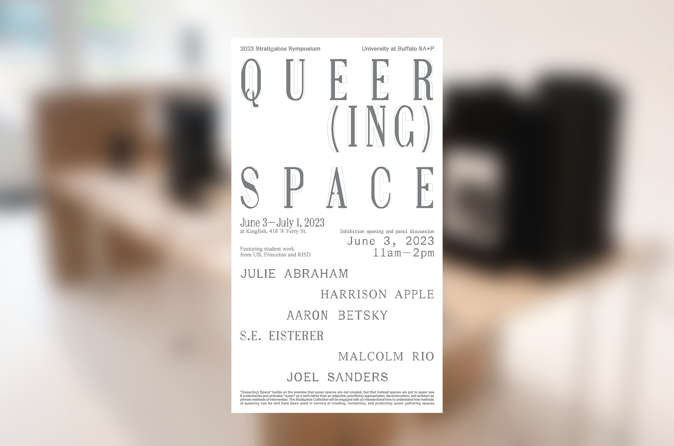 Conference identity for Queering Space